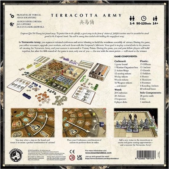 Board&Dice Terracotta Army Boardgame 4 Board&Dice Terracotta Army Boardgame - Afbeelding 2
