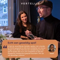 Vertellis Feestdagen Editie NL - Gesprekskaarten - Even Geen Mobiel Maar Aandacht Voor Elkaar, Gespreksstarters, Gezinsspellen, Vragenspel Met Kaarten -Spellen-Voor-Volwassenen Winkel 550x550 289