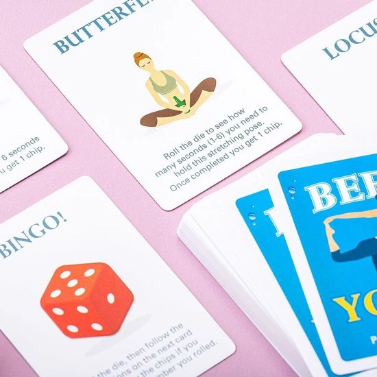 Kikkerland Drankspel Bier Yoga Karton Blauw 7 Kikkerland Drankspel Bier Yoga Karton Blauw - Afbeelding 5