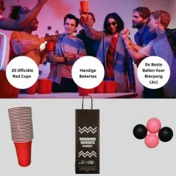 Drinking Heroes Beerpong Met Goede Pingpongballen | Red Cups | Drankspel | 18+ | Verjaardag Cadeau 9 Drinking Heroes Beerpong Met Goede Pingpongballen | Red Cups | Drankspel | 18+ | Verjaardag Cadeau -Spellen-Voor-Volwassenen Winkel 550x550 94