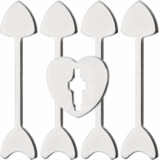 Hanayama Huzzle Breinbreker Cast Arrows Niveau 3 Staal Grijs 4 Hanayama Huzzle Breinbreker Cast Arrows Niveau 3 Staal Grijs - Afbeelding 2