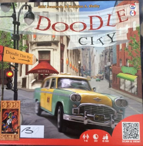 999 Games Doodle City Bordspel 6 999 Games Doodle City Bordspel - Afbeelding 4