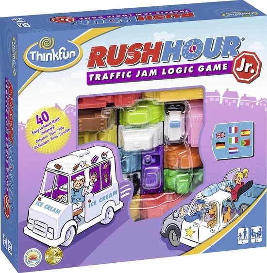 ThinkFun Rush Hour Junior - Breinbreker 5 ThinkFun Rush Hour Junior - Breinbreker - Afbeelding 3