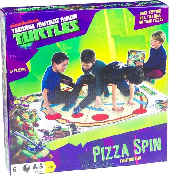 Nickelodeon Turtles Twist Fun: Pizza Spin Twister Speelmat 3 Nickelodeon Turtles Twist Fun: Pizza Spin Twister Speelmat