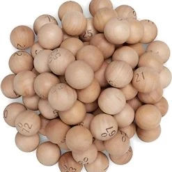 Longfield WOODEN BINGO BALLS 1-75