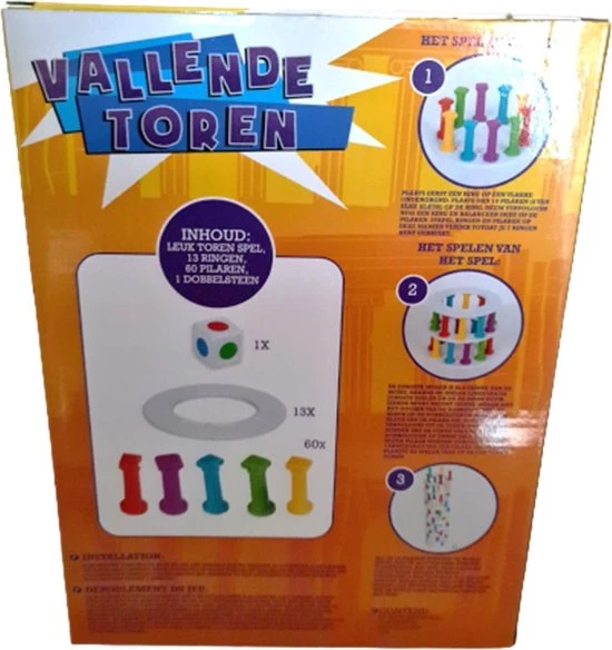 Toyz World Vallende Toren Met Gekleurde Pilaren - Top Cadeau 7 Toyz World Vallende Toren Met Gekleurde Pilaren - Top Cadeau - Afbeelding 5