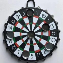 Merkloos Dartbord Voor Kroonkurken 24 Cm - Bierdopjes Gooien Dartbord Drankspel