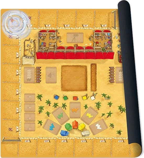999 Games Camel Up Playmat Grandprix Of The Sahara Bordspel 6 999 Games Camel Up Playmat Grandprix Of The Sahara Bordspel - Afbeelding 4