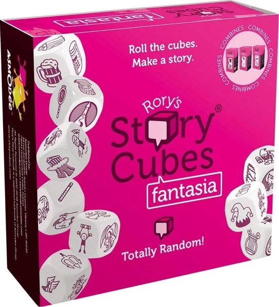 Merkloos Spellenbundel - Dobbelspel - 3 Stuks - Rory's Story Cubes Fantasia, Astro & Emergency 4 Merkloos Spellenbundel - Dobbelspel - 3 Stuks - Rory's Story Cubes Fantasia, Astro & Emergency - Afbeelding 2