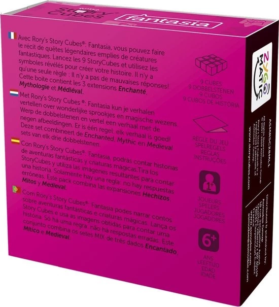 Merkloos Spellenbundel - Dobbelspel - 3 Stuks - Rory's Story Cubes Fantasia, Astro & Emergency 7 Merkloos Spellenbundel - Dobbelspel - 3 Stuks - Rory's Story Cubes Fantasia, Astro & Emergency - Afbeelding 5