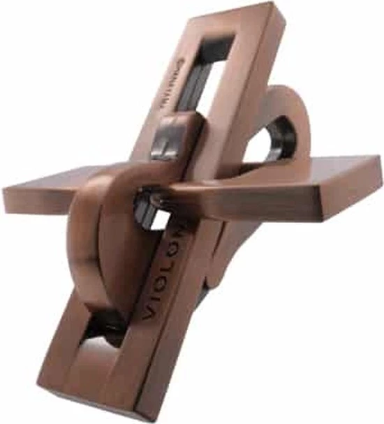 Hanayama Huzzle Breinbreker Cast Violon Staal Brons 7 Hanayama Huzzle Breinbreker Cast Violon Staal Brons - Afbeelding 5