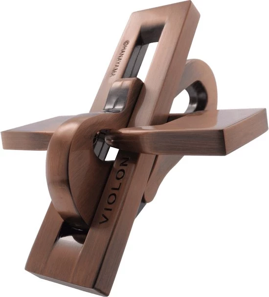 Hanayama Huzzle Breinbreker Cast Violon Staal Brons 9 Hanayama Huzzle Breinbreker Cast Violon Staal Brons - Afbeelding 7