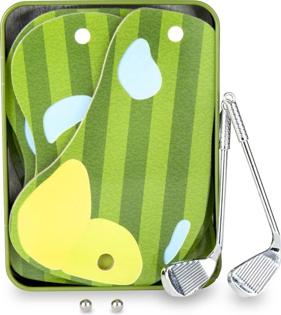 Kikkerland Golf In A Tin - Mini Golf Spel - Reisspel - Inclusief Meeneem Blikje 3 Kikkerland Golf In A Tin - Mini Golf Spel - Reisspel - Inclusief Meeneem Blikje