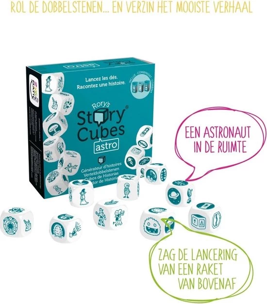 Merkloos Spellenbundel - Dobbelspel - 3 Stuks - Rory's Story Cubes Fantasia, Astro & Emergency 13 Merkloos Spellenbundel - Dobbelspel - 3 Stuks - Rory's Story Cubes Fantasia, Astro & Emergency - Afbeelding 11