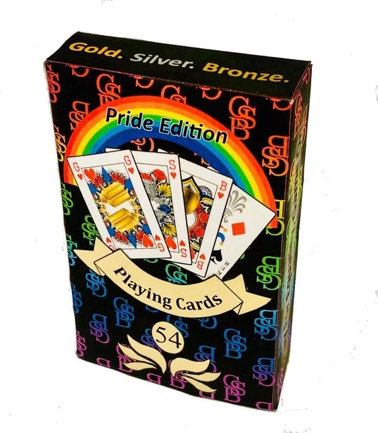 GSB Genderneutrale Speelkaarten - Pride Editie - Bridge Formaat 3 GSB Genderneutrale Speelkaarten - Pride Editie - Bridge Formaat
