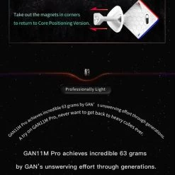 Gan 11 M Pro 3x3 - FROSTED STICKERLESS -Spellen-Voor-Volwassenen Winkel 550x655 4