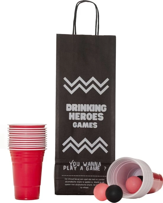 Drinking Heroes Beerpong Met Goede Pingpongballen | Red Cups | Drankspel | 18+ | Verjaardag Cadeau 3 Drinking Heroes Beerpong Met Goede Pingpongballen | Red Cups | Drankspel | 18+ | Verjaardag Cadeau