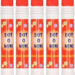 Merkloos 5x Bingo Stiften/markers Rood