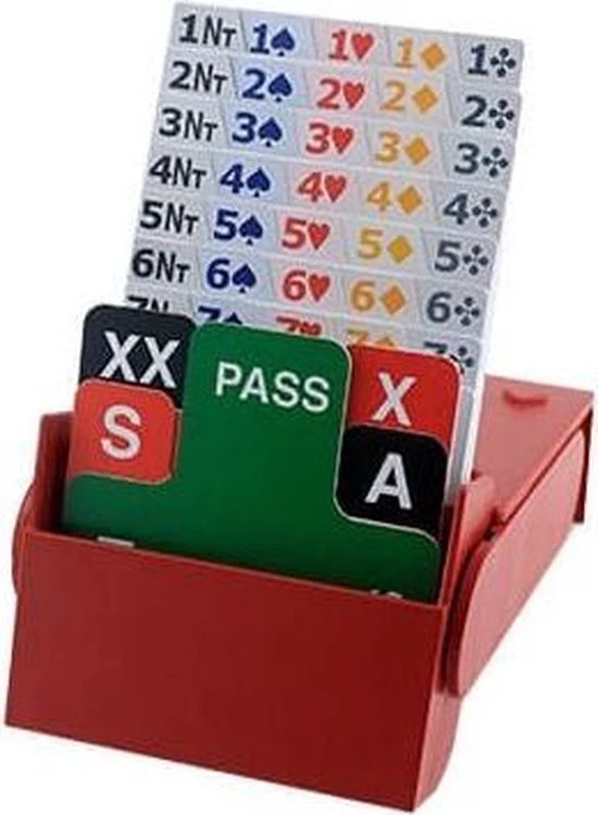 Merkloos Startpakket Bridge Inclusief Bridgeboards - Rood 4 Merkloos Startpakket Bridge Inclusief Bridgeboards - Rood - Afbeelding 2