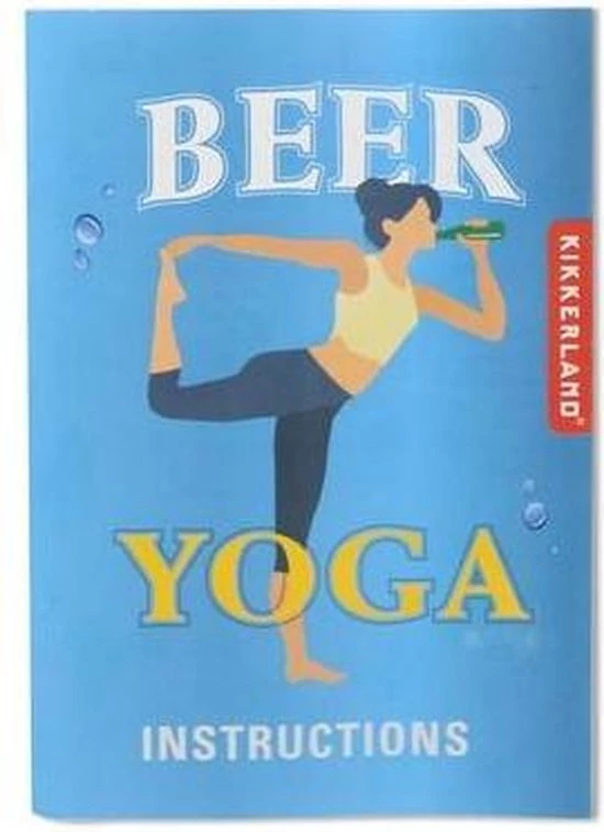 Kikkerland Drankspel Bier Yoga Karton Blauw 13 Kikkerland Drankspel Bier Yoga Karton Blauw - Afbeelding 11