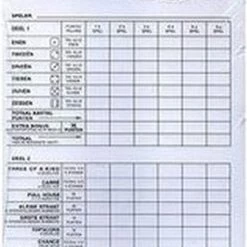 Haza 2x Scoreblok Yahtzee