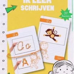 Toy Universe - Spelenderwijs Leren - Educatieve Leerkaarten - ''Ik Leer Schrijven'' - Leren Schrijven - Vanaf 5 Jaar - Schoencadeautjes - Sinterklaas Cadeau - Kerstcadeau