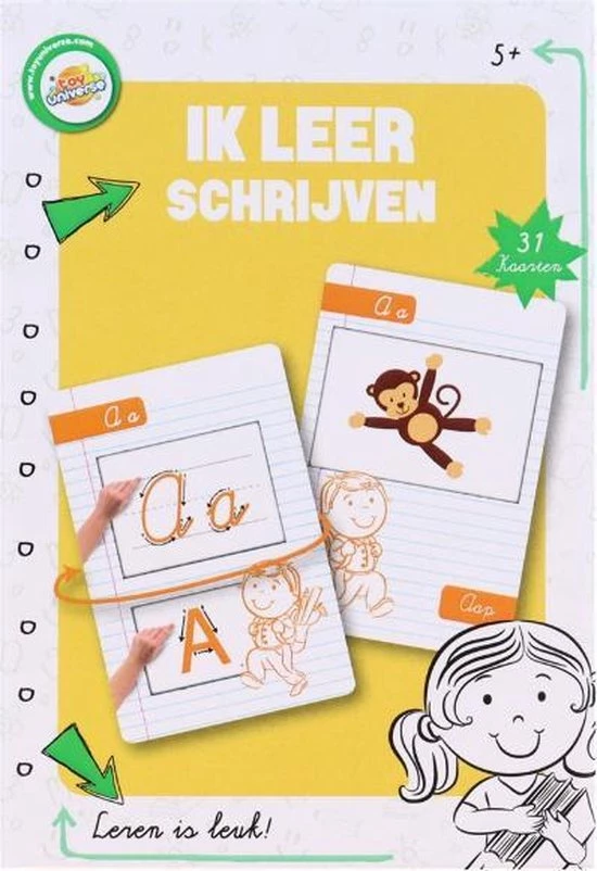 Toy Universe - Spelenderwijs Leren - Educatieve Leerkaarten - ''Ik Leer Schrijven'' - Leren Schrijven - Vanaf 5 Jaar - Schoencadeautjes - Sinterklaas Cadeau - Kerstcadeau 3 Toy Universe - Spelenderwijs Leren - Educatieve Leerkaarten - ''Ik Leer Schrijven'' - Leren Schrijven - Vanaf 5 Jaar - Schoencadeautjes - Sinterklaas Cadeau - Kerstcadeau