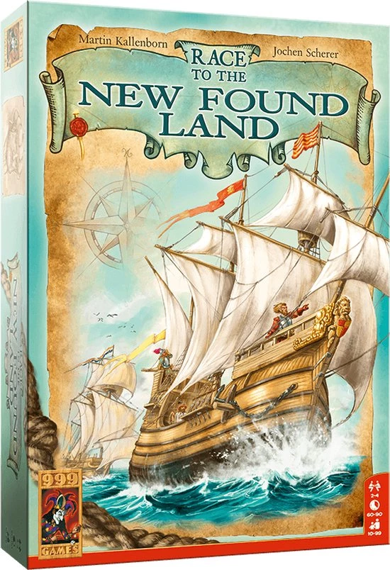 999 Games Race To The New Found Land Bordspel 12 999 Games Race To The New Found Land Bordspel - Afbeelding 10