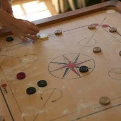 New Carrom, ECO Hardhout, Compact - Carrom Spel -Spellen-Voor-Volwassenen Winkel 550x825 4